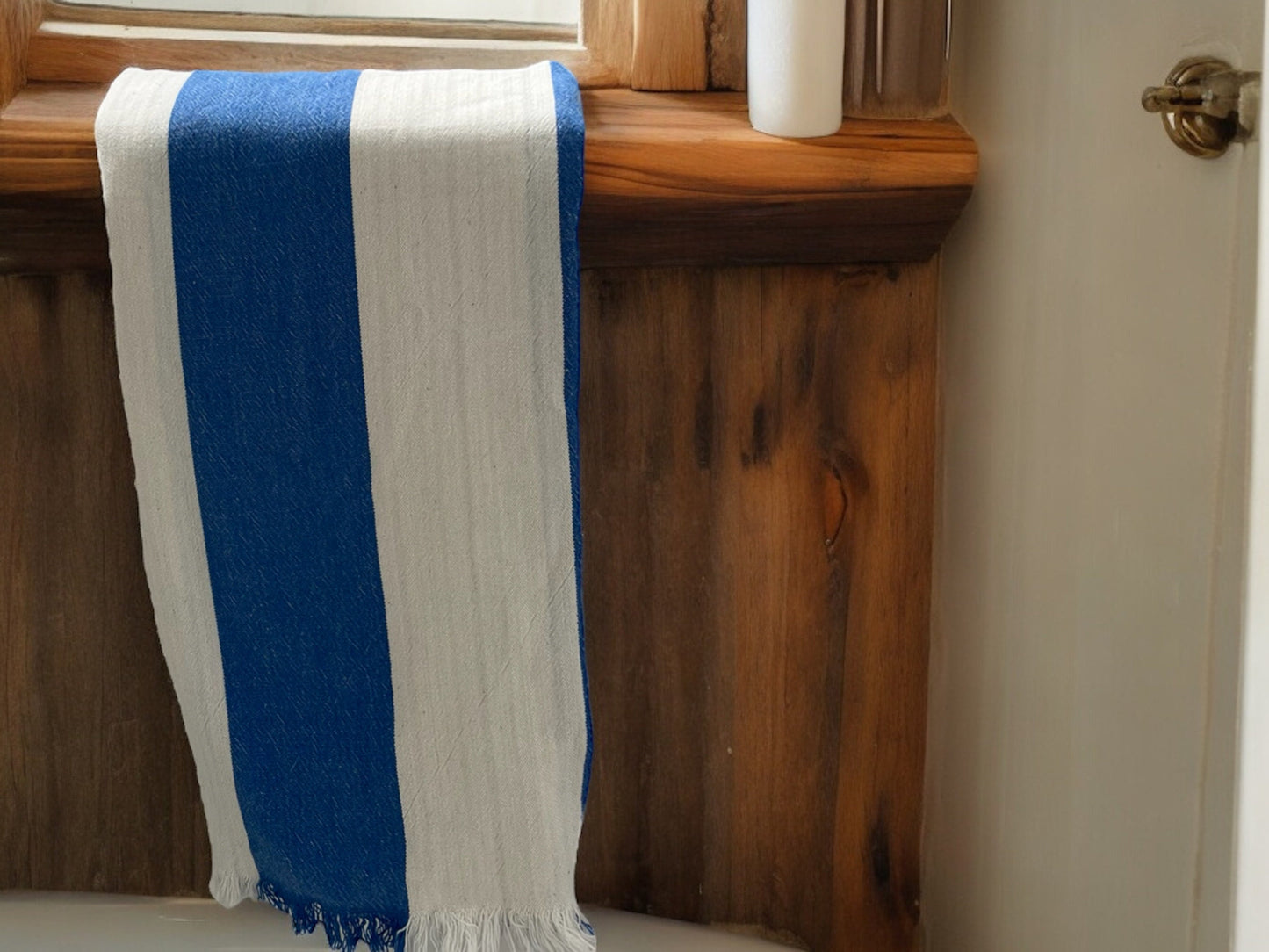 Smyrna Handwoven 100% Cotton Beach and Bath Towel