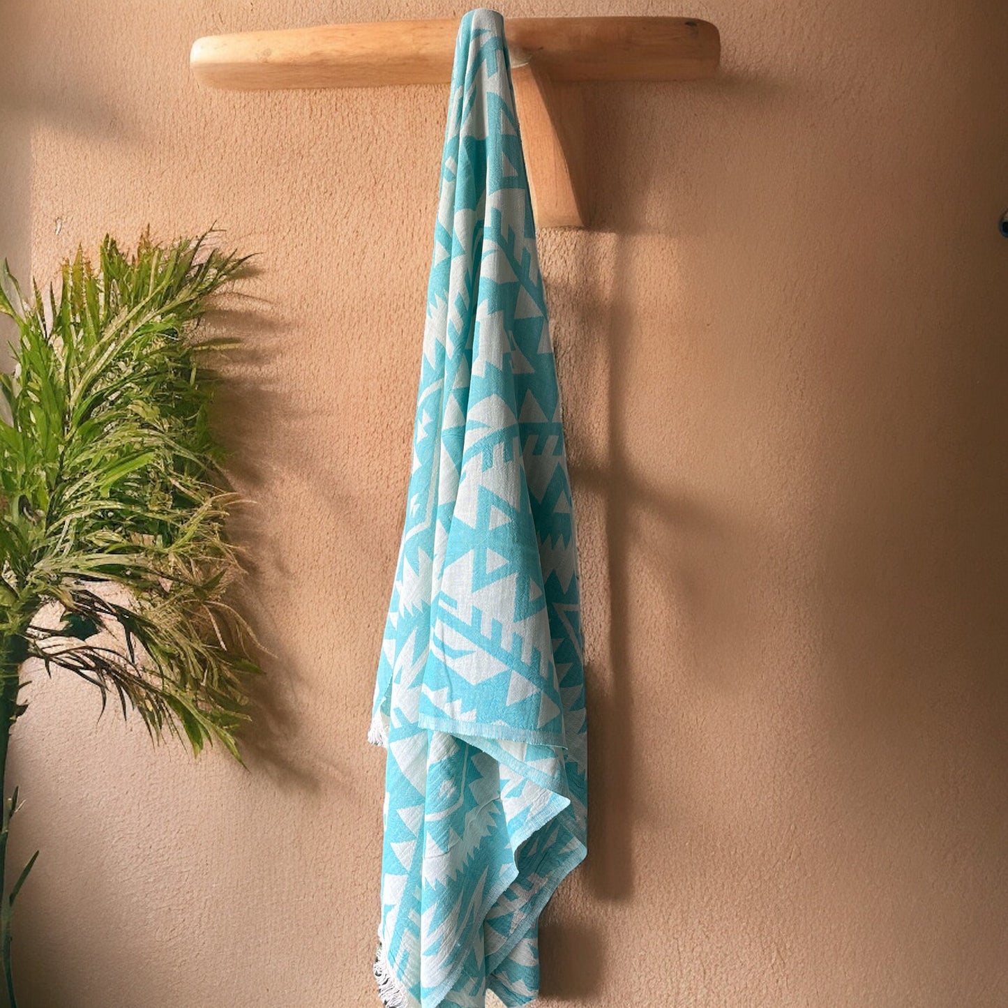 Troy Ethnic Design 100% Cotton Gauze Beach and Bath Towel