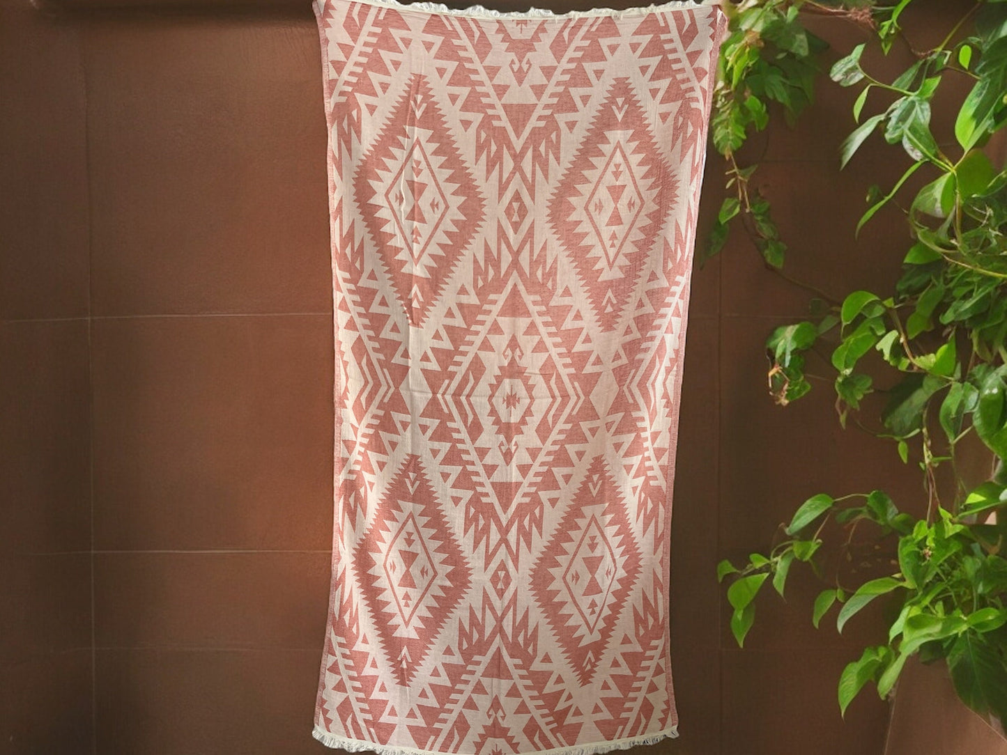 Troy Ethnic Design 100% Cotton Gauze Beach and Bath Towel