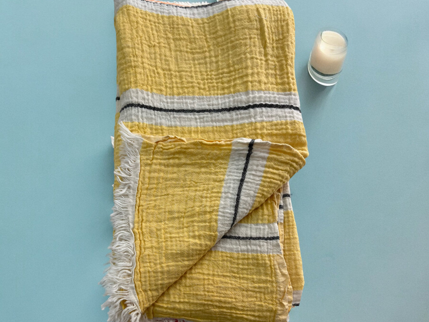 Ephesus Gauze Stripe XL Beach and Bath Towel