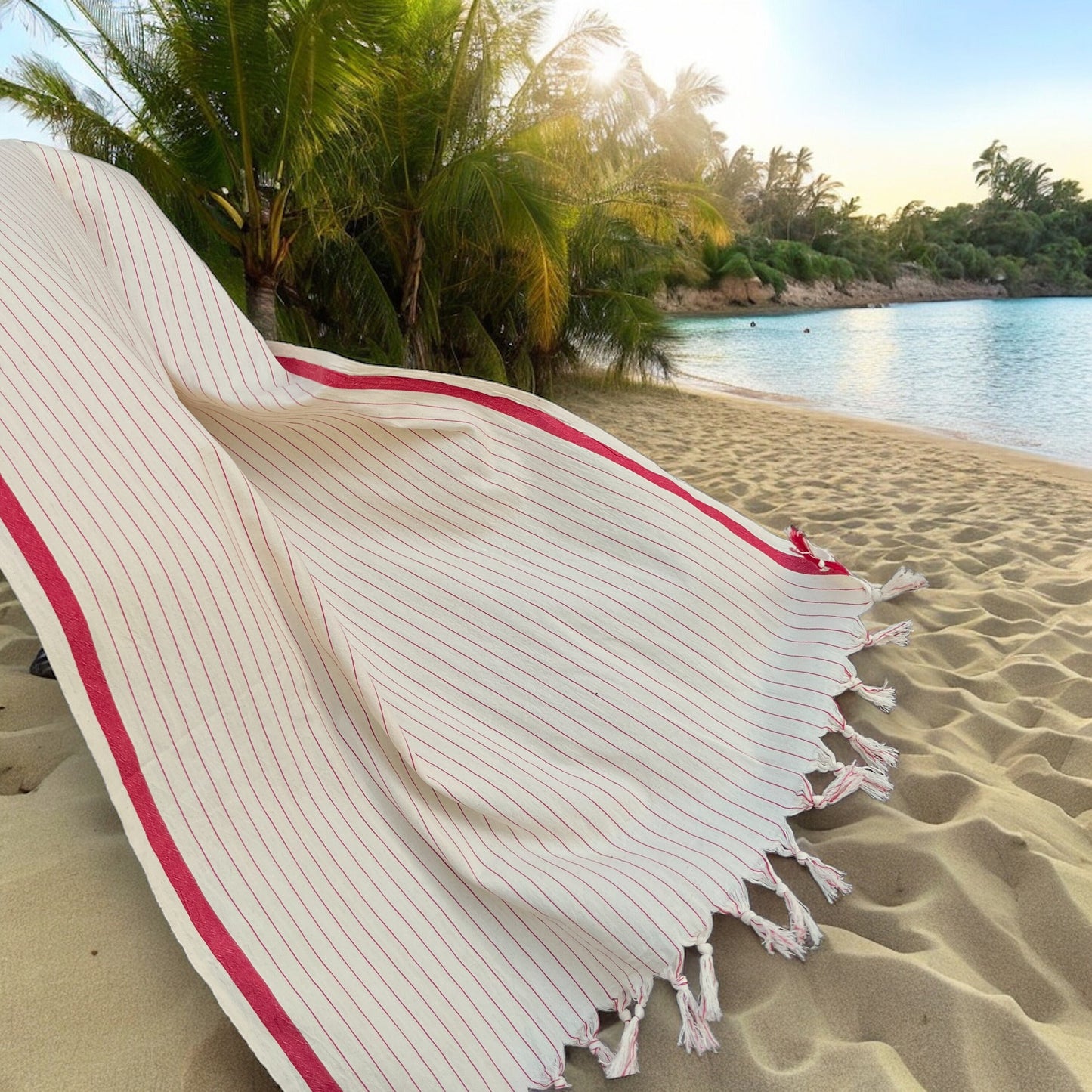 Hera 100% Cotton Handwoven Beach and Bath Towel