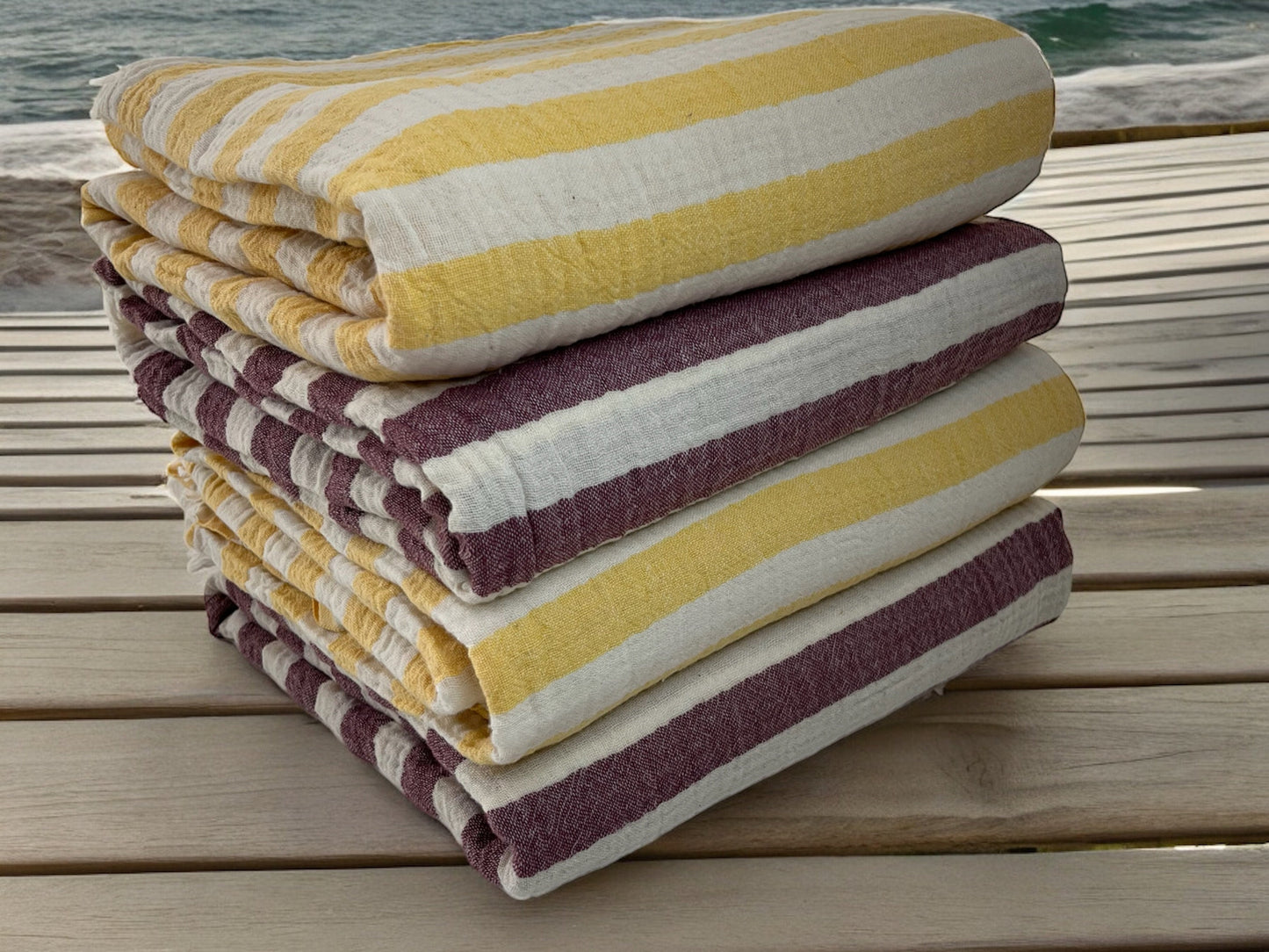 Cilicia XL 100% Cotton Gauze bath and beach towel