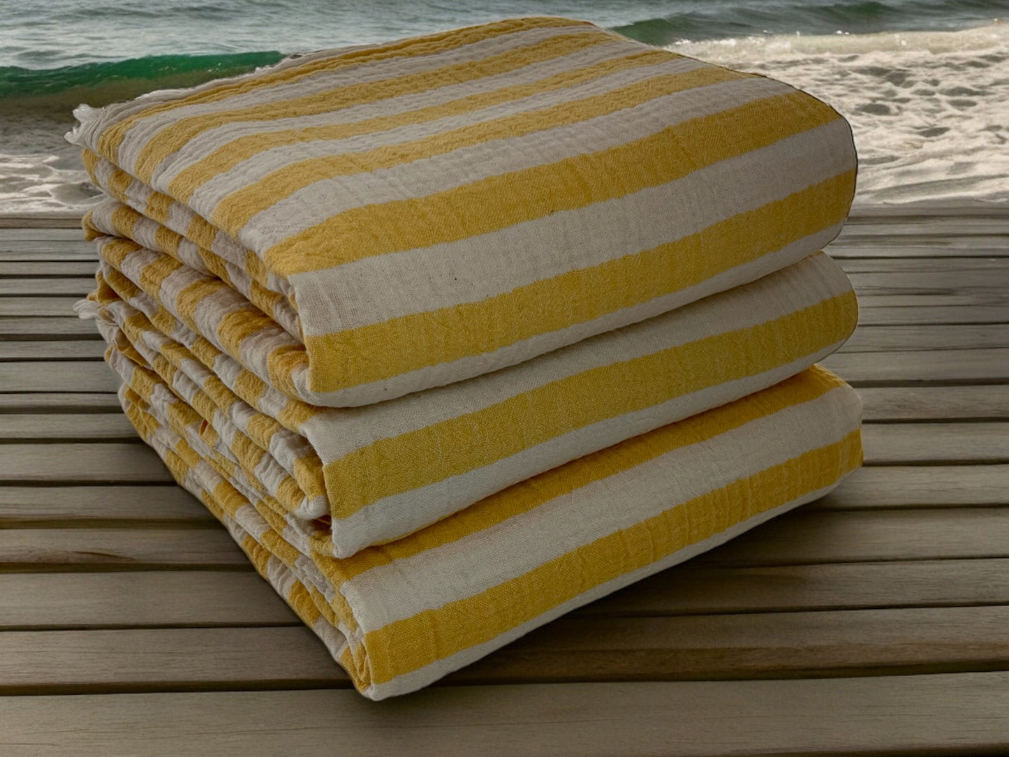 Cilicia XL 100% Cotton Gauze bath and beach towel