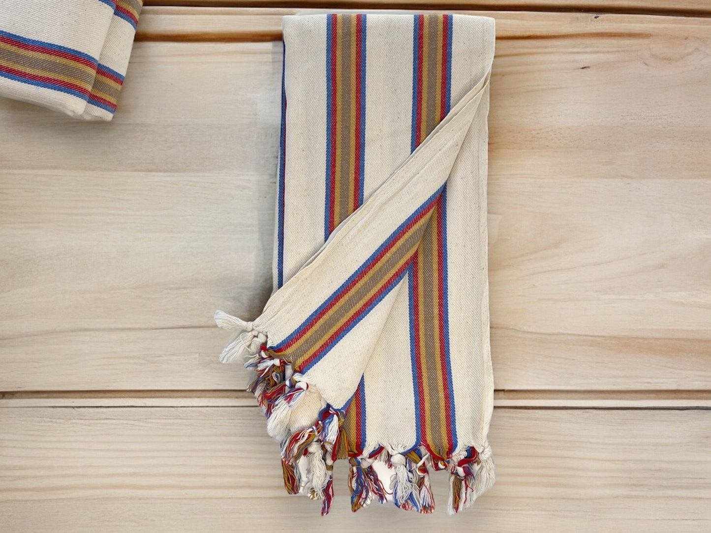 Knidos 100% Cotton Hand Woven Beach and Bath Towel.