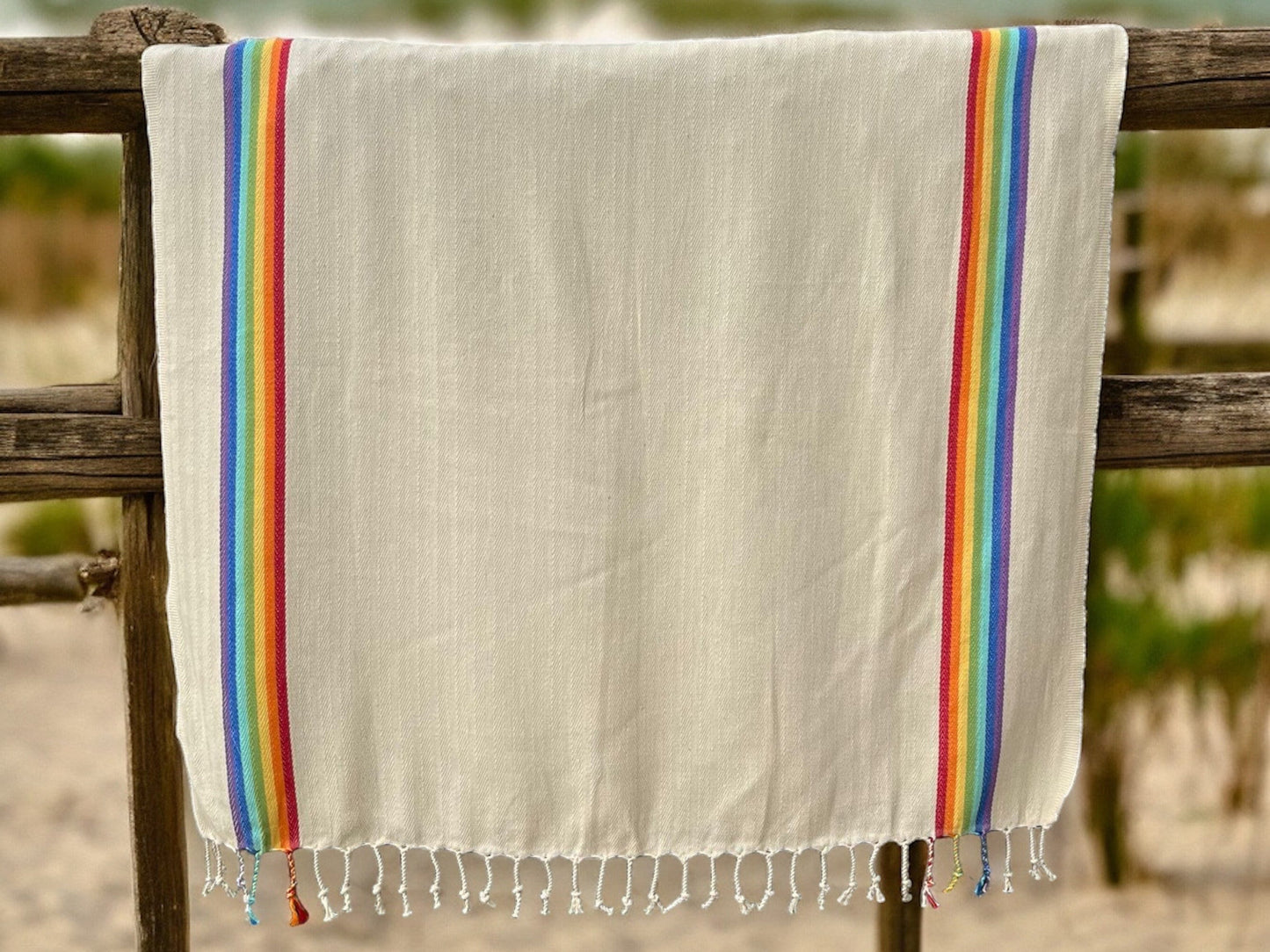 Rainbow 100%Cotton Light Weight  Beach and Bath Towel