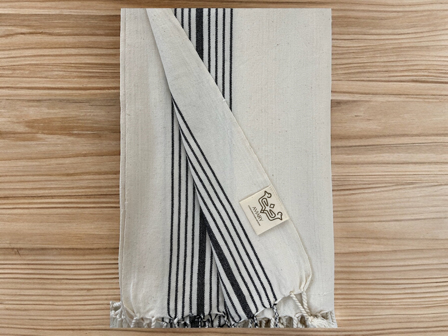 Tarsus Stripe 100% Cotton Handwoven Beach and Bath Towel.