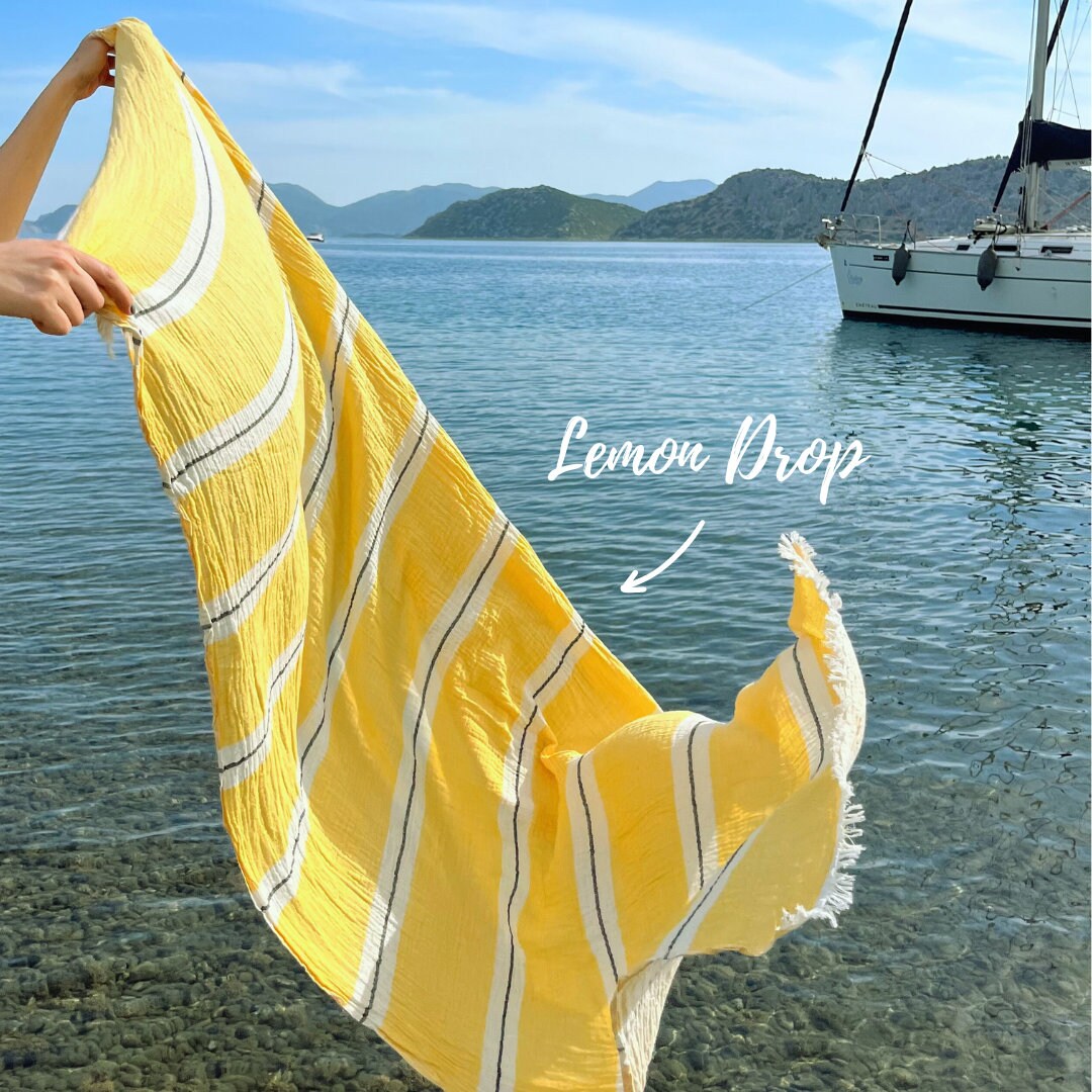 Ephesus Gauze Stripe XL Beach and Bath Towel