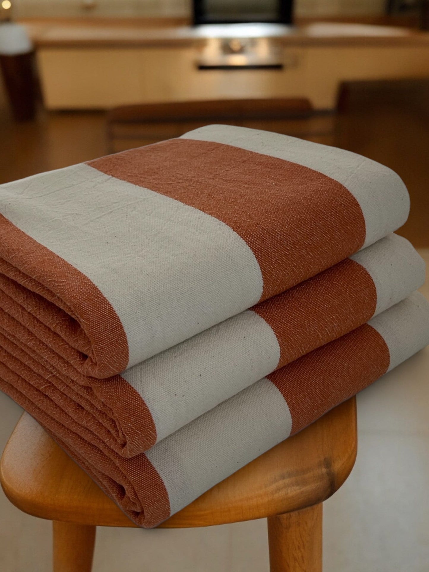 Smyrna Handwoven 100% Cotton beach and bath towel.