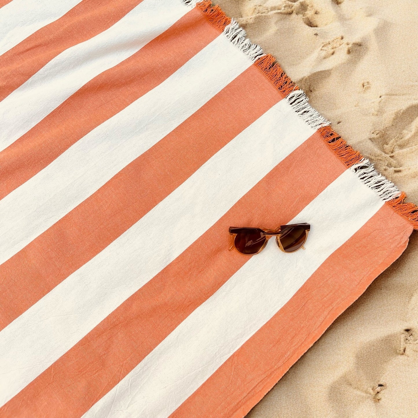 Smyrna Handwoven 100% Cotton beach and bath towel.